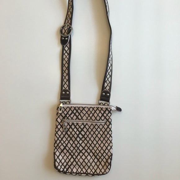 Angela Adams Canvas Crossbody NWOT - Picture 1 of 8